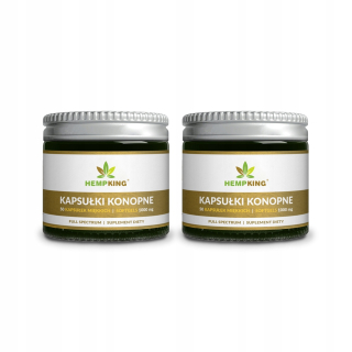 CBD - 2 x konope Kapsule CBD 1000mg 50ks Hemking