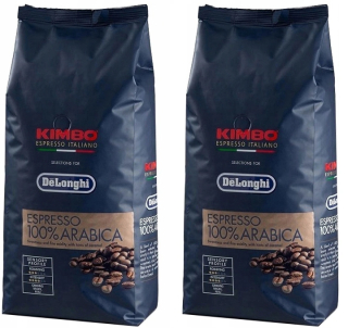 Zrnková káva - 2 x Kimbo Delonghi Espresso Bean Coffee 1 kg