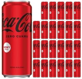 24 x coca cola nula 330ml bez cukru cukru zadarmo