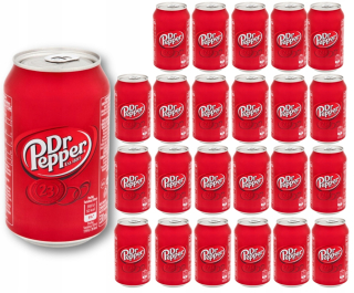 24 x Dr. Pepper Ušetrený nápoj 330 ml