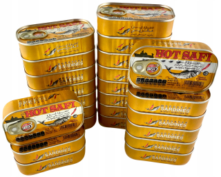 24 x Marocké sardinky z chilli v oleji 125g