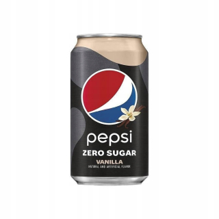 24x Pepsi vanilka Zero Sugar 330ml.