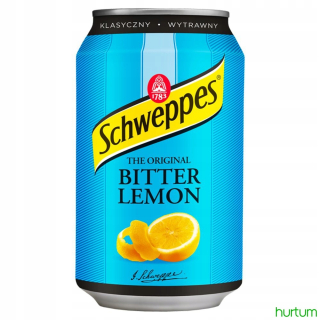 24x Schweppes horký citrón sýtený môže 330 ml