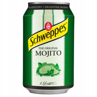 24x plechovka Schweppes Mohito sýtená 330 ml