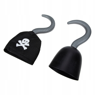 Halloween - 2pcs Halloween pirátske hoooks detské kostýmy lebka