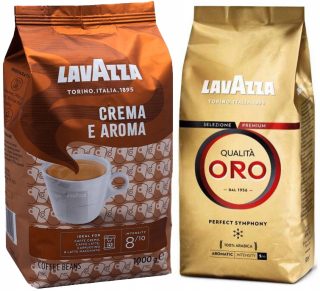 Zrnková káva - 2x Granner Coffee Lavazza Crema E Aroma + Oro Gold