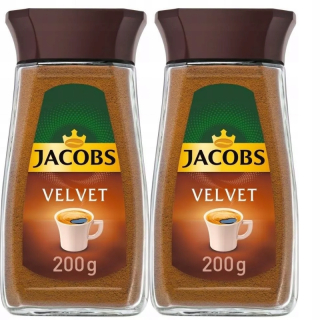Instantná káva - 2x rozpustný kávový jacobs Velvet 200g
