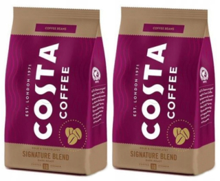Zrnková káva -  2x500g Costa Costa Coffee Signature Dark 1KG