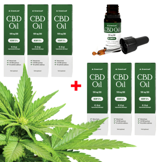 CBD - 3 + 3 ZADARMO SUPER kvalita kópie OIL CBD 5% 500mg