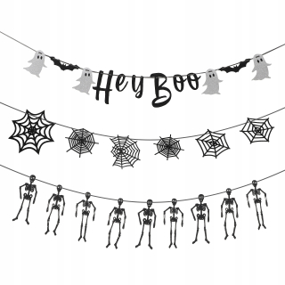 Halloween - 3 3 ks. Halloweenské párty Banners Hanging de