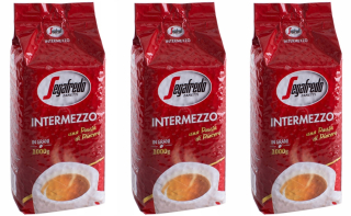Zrnková káva - 3 x 1 kg kávových zŕn Segafredo Intermezzo