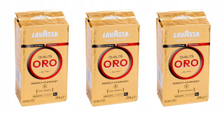 Káva mletá - 3 x MLETÁ KÁVA LAVAZZA QUALITA ORO 250 g