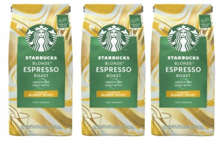 Zrnková káva -  3 x Káva Starbucks espresso blondínka Grainy 200 g