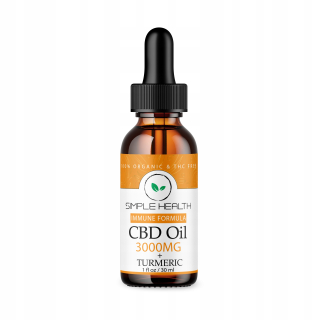 CBD - 30 ml oleja CBD SIMPLE HEALTH 3000 mg 10% + Kurkuma
