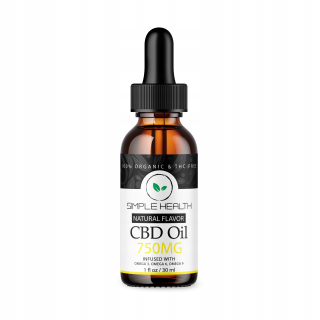 CBD - 30 ml oleja CBD SIMPLE HEALTH USA 750mg 2,5%