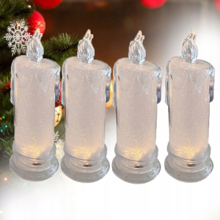 3x LED sviečka sada Moveble Flame Insert Reed