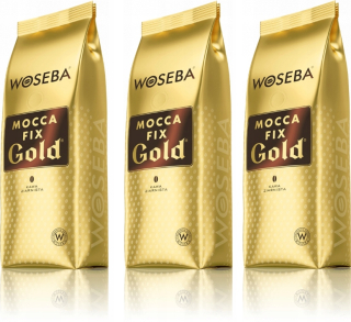 Zrnková káva -  3x Káva Woseba Fix Fix Gold Grainy 1KG