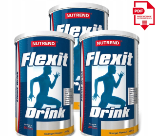 Ochrana kĺbov -  3x Nutrend Flexit Drink 400g KOLAGÉN MSM DLHO