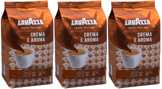 Zrnková káva -  3x1 kg Kávové zrná LAVAZZA CREMA E AROMA 3 kg