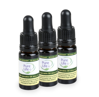 CBD - 3xchool konope čistý život 5% CBD 500 mg / 10 ml