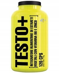 Testosterón - 4+ výživy testo + 120 čiapky.