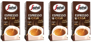 Zrnková káva -  4 x 1kg Káva Beans Segafredo Espresso Casa