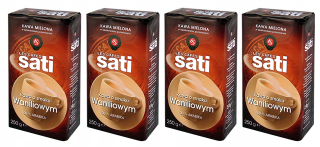 Káva mletá -  4 x 250 g Kaviareň Sati vanilka mletá káva