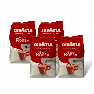 Zrnková káva -  4 x Kávové zrná LAVAZZA QUALITA ROSSA 1 kg