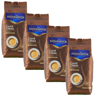 Zrnková káva - 4 x movenpick caffe crema 1kg kávové zrná