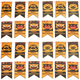 Halloween - 4ks Halloween Pumpkin Banners Halloween Party dec