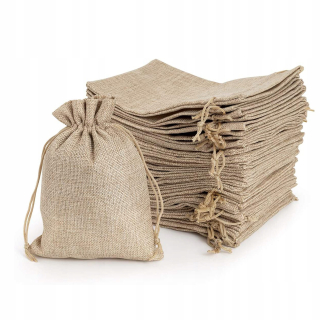 Halloween - 50EL JUTE TAGS JUTA LINEN BAG 9X12CM