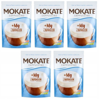 Cappuccino - Kapučíno - 5x mokate cappuccino s magnézium 110g