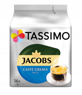 Kávové kapsule - 5x Tassimo Cafe Crema Mierne