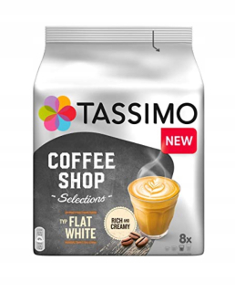 Kávové kapsule - 5x Tassimo plochá biela