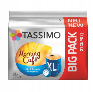Kávové kapsule - 5x Tassimo Morning Cafe Mierne & Hladko