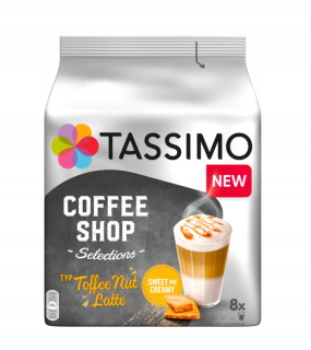 Kávové kapsule - 5x Tassimo Toffee Nut Latte