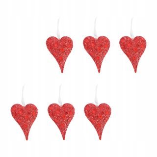 Darček na Valentína - 6 kusov dekorácií visiaceho dňa Valentína