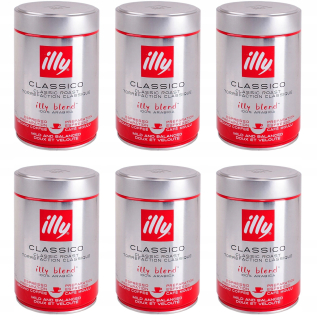 Káva mletá - 6 x káva mleté Illy Classico 100% Arabica 250 g