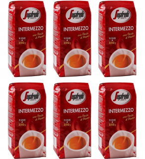 Zrnková káva - 6 x Káva Segafredo Intermezzo Grainy 1 kg