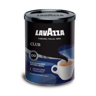 Káva mletá - 6 x mletá káva LAVAZZA CLUB 0,25 kg KAN