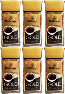 Instantná káva - 6 x rozpustná kaviareň Dallmayr Gold 200g
