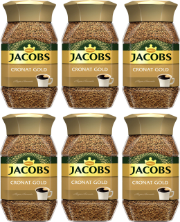 Instantná káva -  6 x instantná káva JACOBS CRONAT GOLD 200g