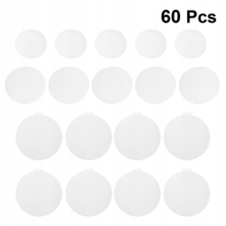 Ázijska kuchyňa - 60PCS DIY okrúhly plastový vyšívací steh str
