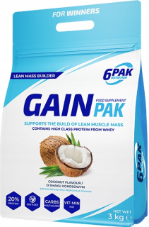 Gainer - 6PAK GAIN PAK 3000 G - GAINGER