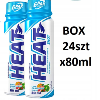 Spaľovač tuku - 6PAK HEAT SHOTT 20X80ML WORKOUT