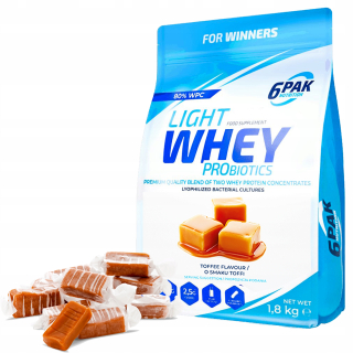 Proteín - 6PAK Ľahká srvátka probiotika 1800g WPC Instant proteín