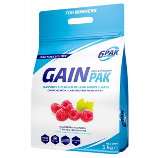 Gainer - 6 Pack Nutrition Gain Pak 3000g Gainer Mass