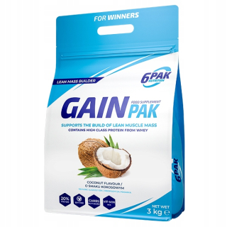Gainer - 6PAK Výživa Zisk Pak 3000g Gainer Mega Mass!