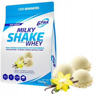 Proteín - 6PAK Výživa Milky Shake 700g Vanilka Zmrzlina