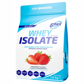 Proteín - 6PAK Nutrition Whey Isolate 1800g jahodový PROTEÍN
